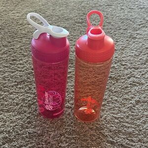 BlenderBottle Pink and Orange Shaker Bottles